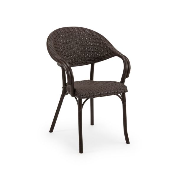 Venge Bahçe Masa Sandalye Takımı 4 Kişilik 80x80 cm