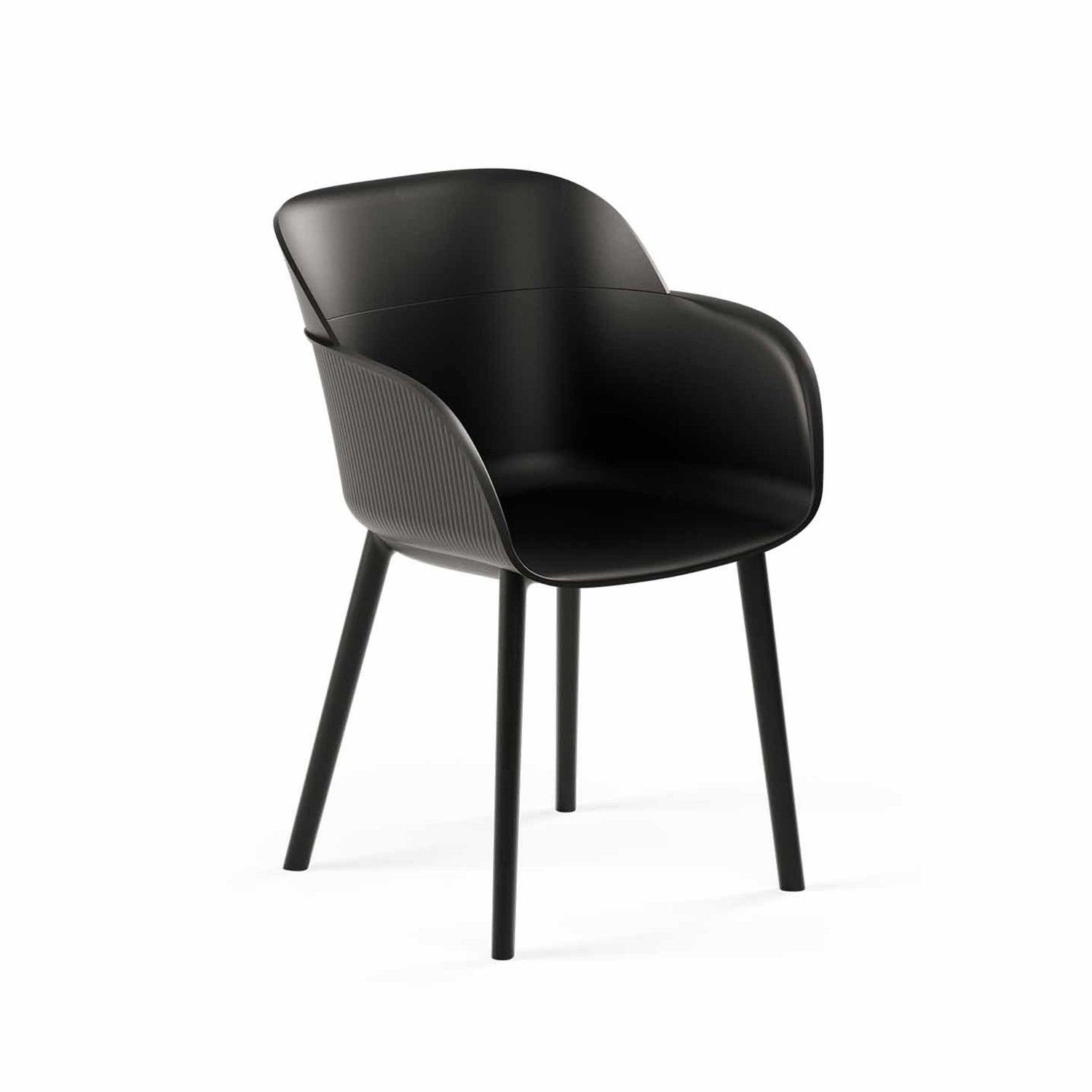 Çok Amaçlı Siyah Polipropilen Plastik Bahçe Sandalyesi İç ve Dış Mekanlar İçin Ideal Çözüm