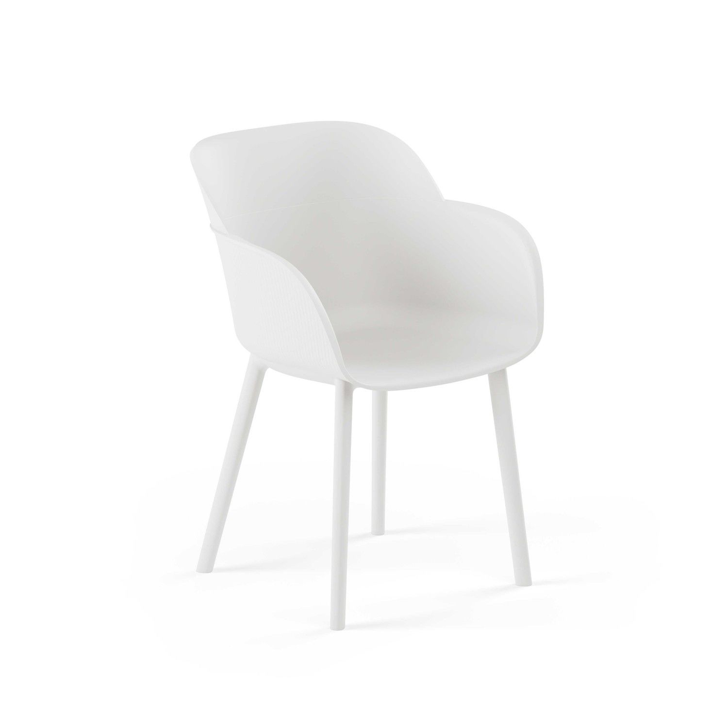 Beyaz Çok Amaçlı Dış Mekan Bahçe Sandalyesi Ev Bahçesi Mutfak Otel Cafe Restoran Veranda Balkon Teras için İdeal