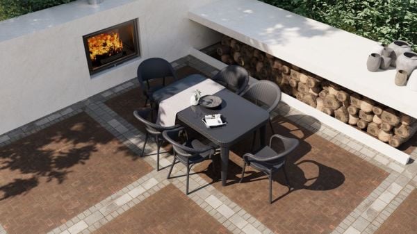 Vizon 6 Kişilik Bahçe Restoran Masa Sandalye Takımı 150x90