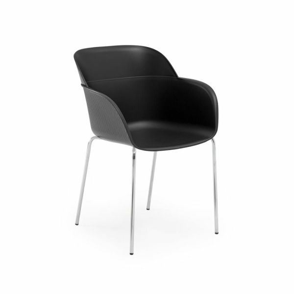 Metal Krom Ayak Haki Yeşili Modern Sandalye