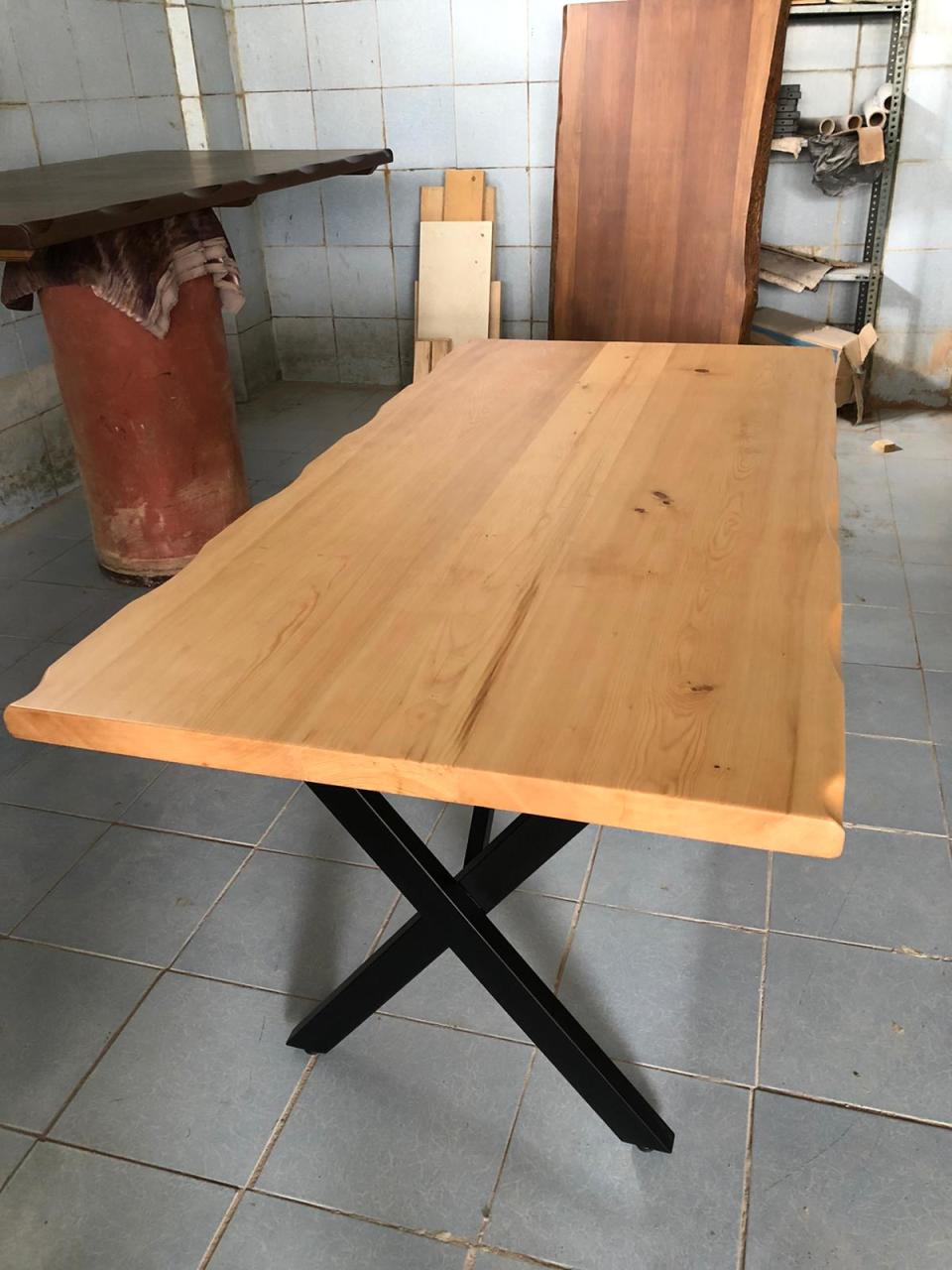 Göknar Kütük Masa 80x140 | Restoran ve Kafe Masası