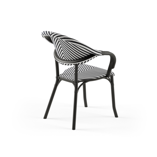 Siyah 4 Kişilik Katlanır Bahçe Masa Sandalye Takımı 80x80