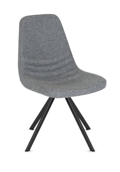 Parker Gri Ofis Bekleme Sandalyesi | Kaşe Kumaşlı