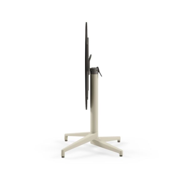 Paslanmaz Katlanır Yuvarlak Compact Restoran Masası 77 cm