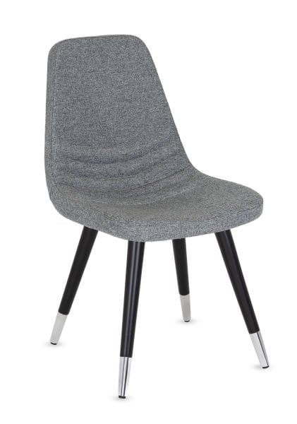 Parker Gri Sandalye Ergonomik Retro Siyah Ahşap Ayaklı Şık ve Rahat Sandalye Mutfak Yemek Odası Salon Cafe Restaurant Sandalyesi Ücretsiz Kargo