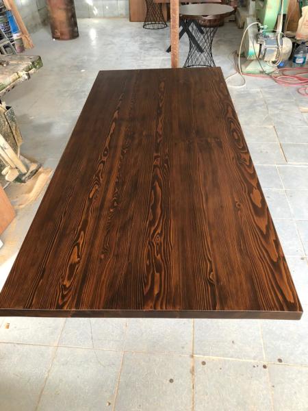Düz Kenar Kütük Masa Üstü Tablası 160x80 cm