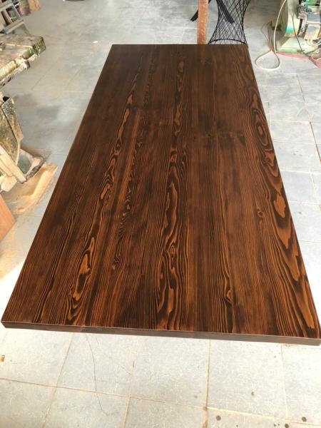 Düz Kenar Kütük Masa Üstü Tablası 160x80 cm