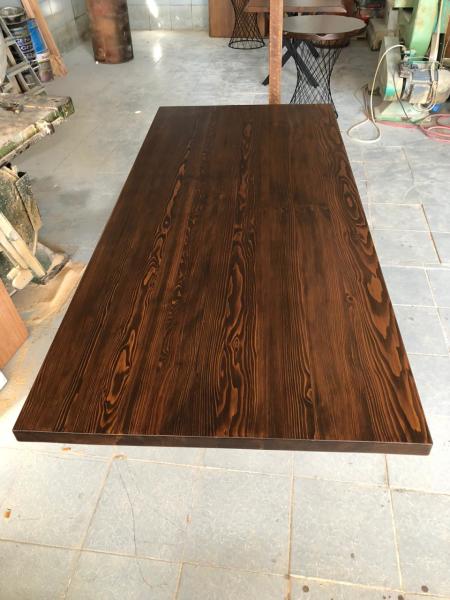 Düz Kenar Kütük Masa Üstü Tablası 160x80 cm