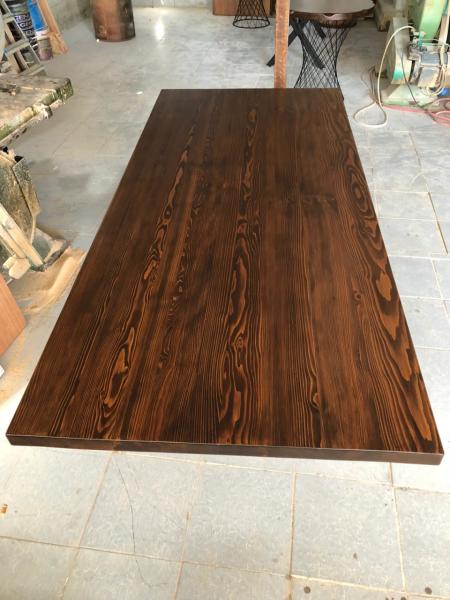 Düz Kenar Kütük Masa Üstü Tablası 160x80 cm