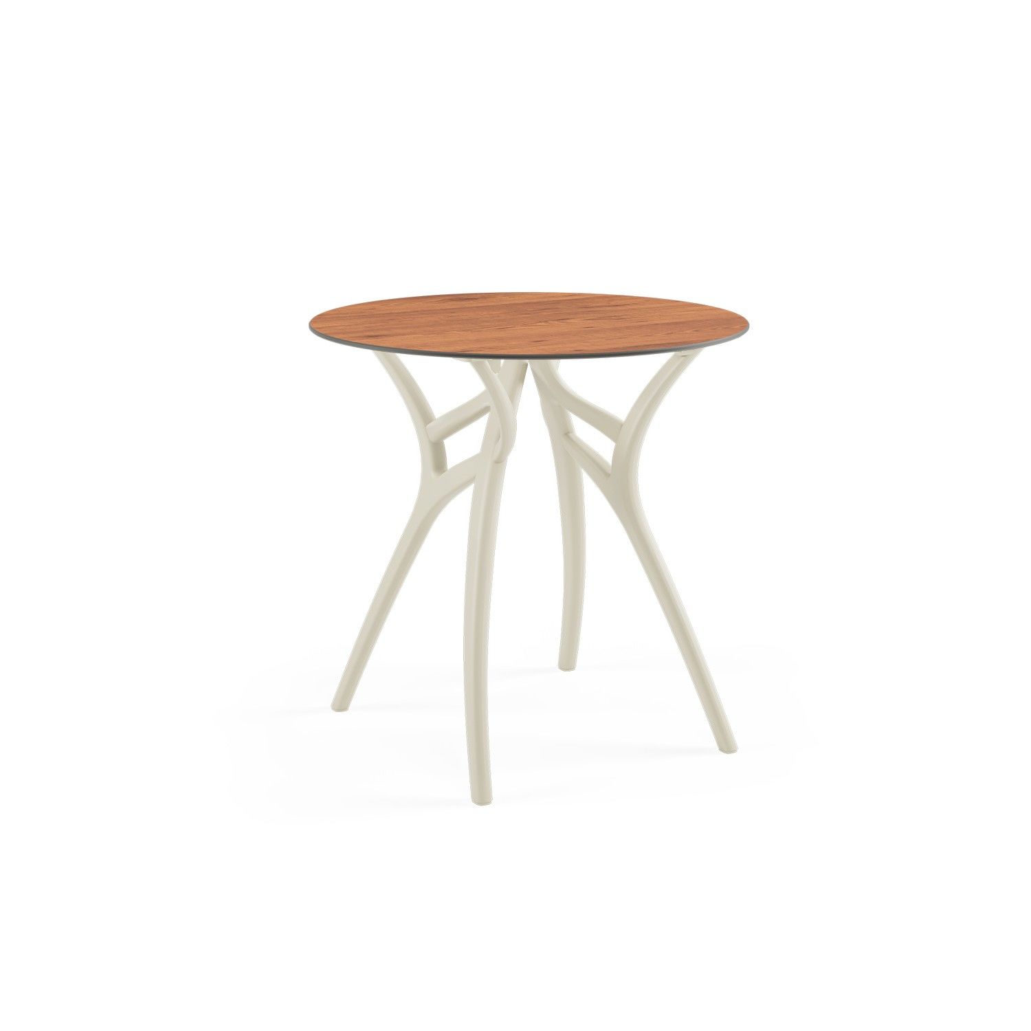 77 cm Yuvarlak Novecento Ahşap Compact Masa Dış Mekan