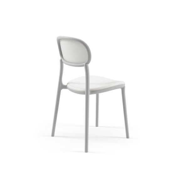 Katlanır Bahçe Masa Sandalye Takımı 4 Kişilik 80x80cm | Beyaz Ve Soğuk gri Renk | Dış Mekan, Balkon, Teras, Cafe, Otel, Restoran Kullanımına Uygun