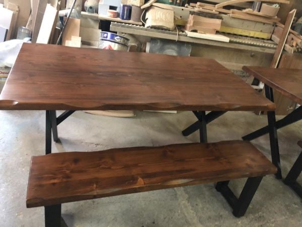 Kütük Masa Bench