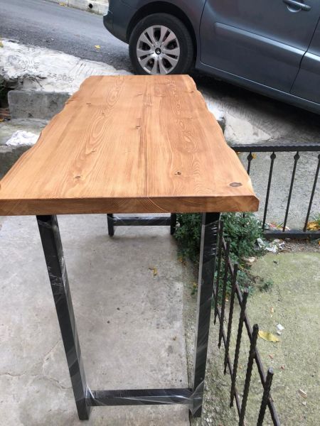 Kütük Ağaç Bar Masası 140x70