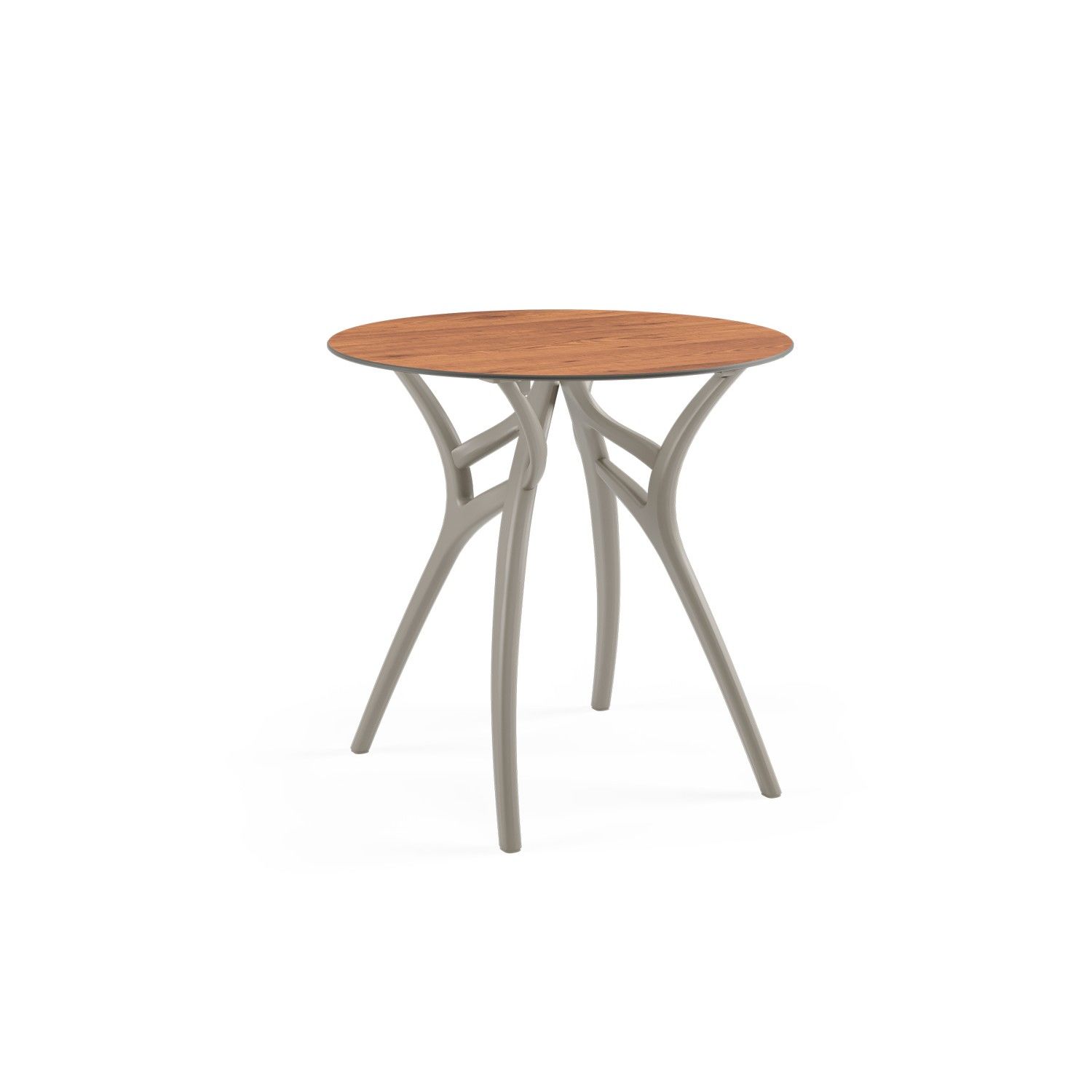Novecento Ahşap Compact Bahçe Yuvarlak Masa 77 cm