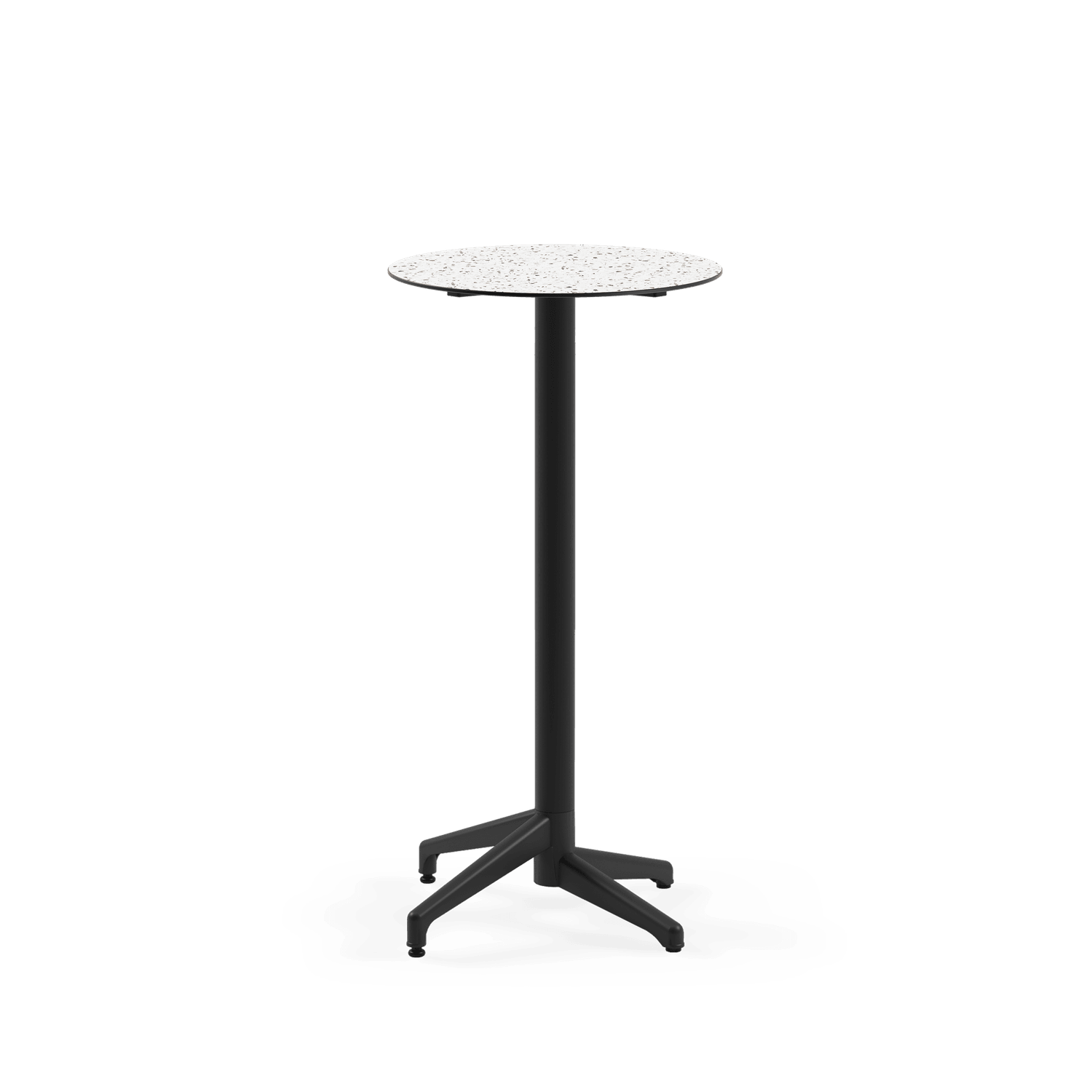 Compact Paslanmaz Bar Masası 60 cm Yuvarlak Bistro Masa