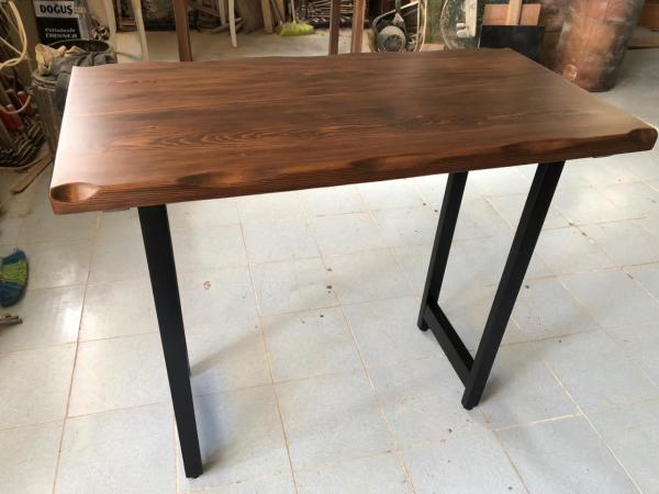 Göknar Kütük Mutfak Bar Masası 65x130 cm