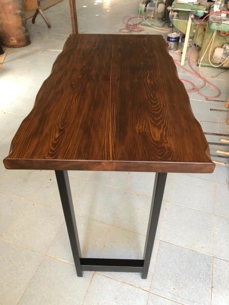Göknar Kütük Mutfak Bar Masası 65x130 cm