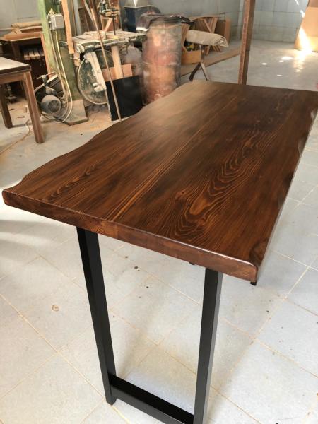 Göknar Kütük Mutfak Bar Masası 65x130 cm