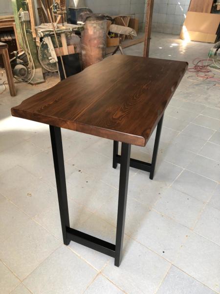 Göknar Kütük Mutfak Bar Masası 65x130 cm