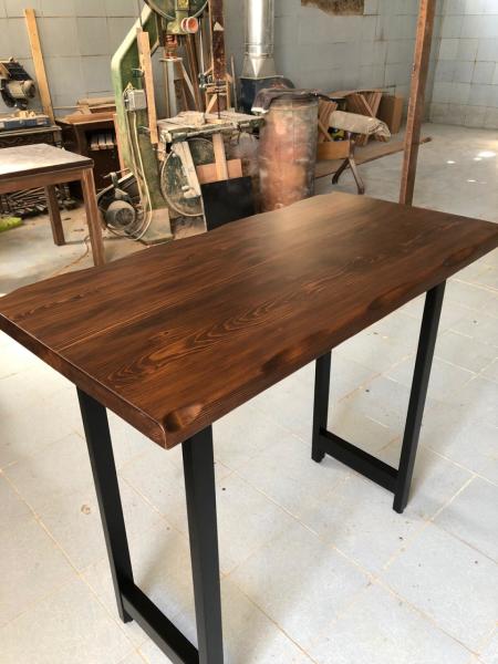 Göknar Kütük Mutfak Bar Masası 65x130 cm