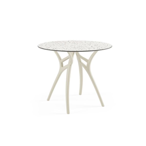 Terrazzo Compact Yuvarlak Dış Mekan Bahçe Masa 90 cm