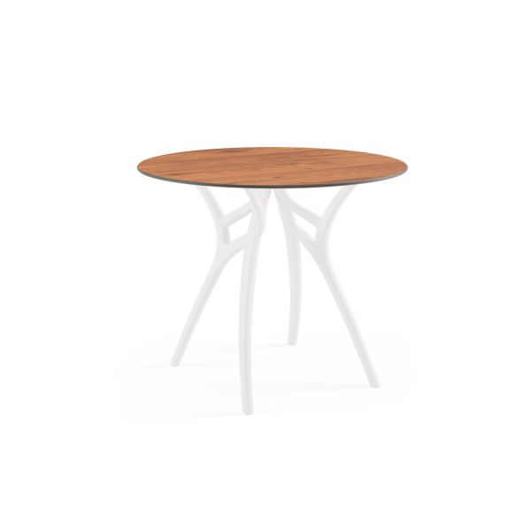 Novecento Ahşap Compact Yuvarlak Bahçe Masa 90 cm