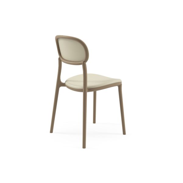 Bej 2 Kişilik Paslanmaz Bahçe Masa Sandalye Takımı 70x70 cm