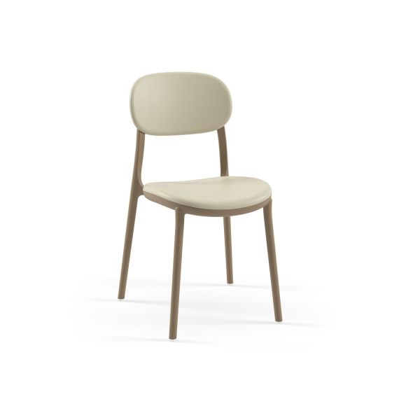 Bej 2 Kişilik Paslanmaz Bahçe Masa Sandalye Takımı 70x70 cm