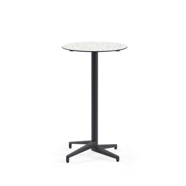 Terrazzo Compact Paslanmaz Bistro Bar Masası 69 cm