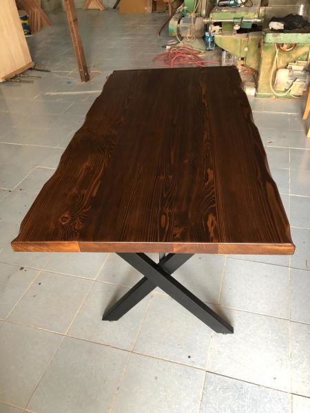 Kütük Ahşap Mutfak Masası 70x120.cm