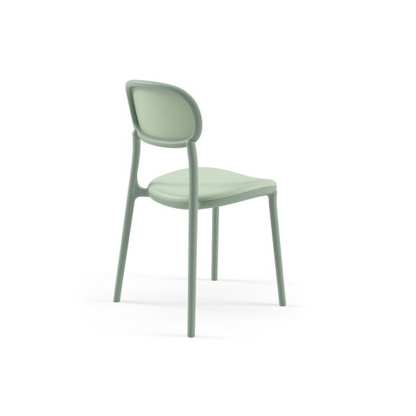 Katlanabilir Beyaz Nil yeşili Yuvarlak 60 cm Çap Dış Mekan Bahçe Masa Sandalye Takımı – 2 Kişili