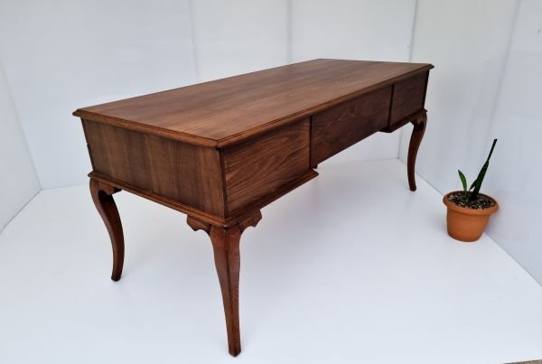 Gürgen Ağacı Ahşap Ceviz Ofis Masası 180x78.cm