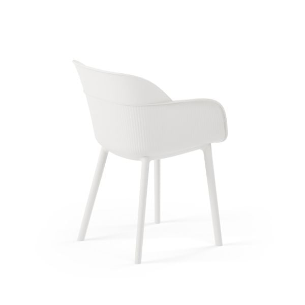 Beyaz 4 Kişilik Katlanabilir Bahçe Masa Sandalye Takımı
