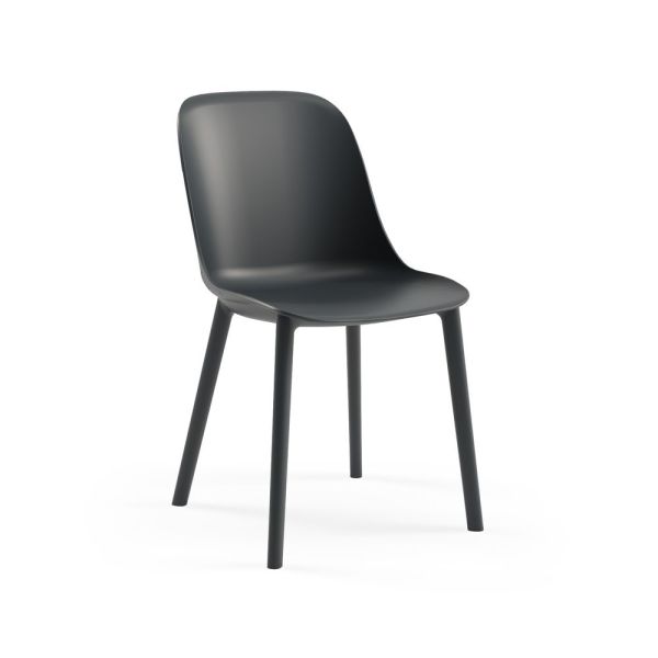 Antrasit Gri Conpact Laminat Mermer Bahçe Masa Sandalye Takımı 77x77.cm