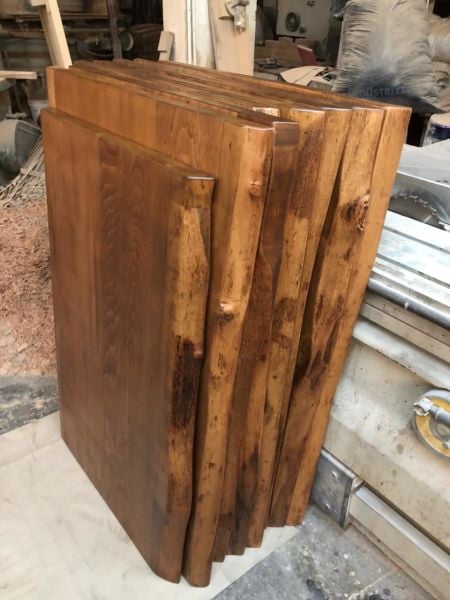 Gürgen Ceviz Kütük Mutfak Masa Üstü Tablası Ölçüleri 75x110