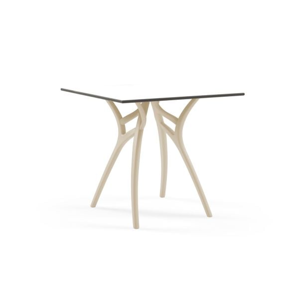 Beyaz Kare Compact Bahçe ve Restaurant Masası 90x90 cm