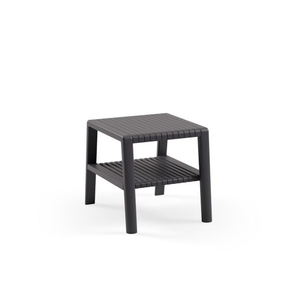 Antrasit Dış Mekan Plastik Bahçe Sehpası Dayanıklı