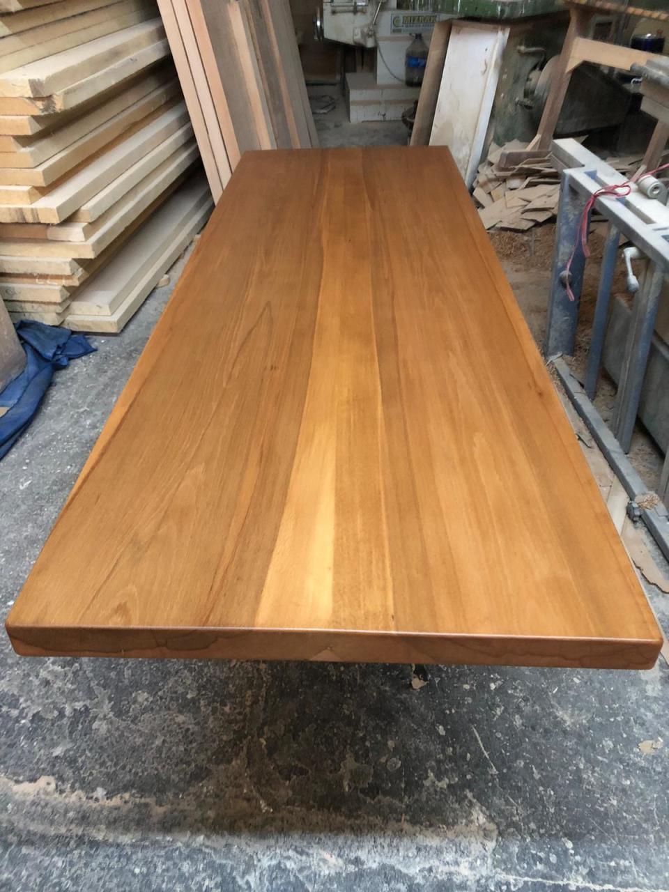Düz Kenar Kayın Kütük Masa Tablası 80x180 cm