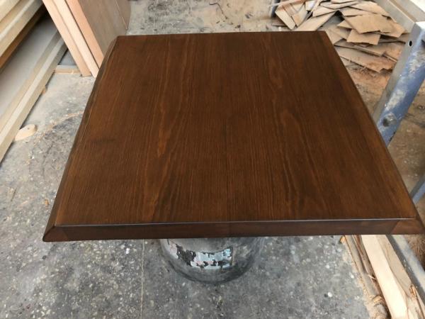 Doğal Kenar Kayın Kütük Masa Tablası 70x70