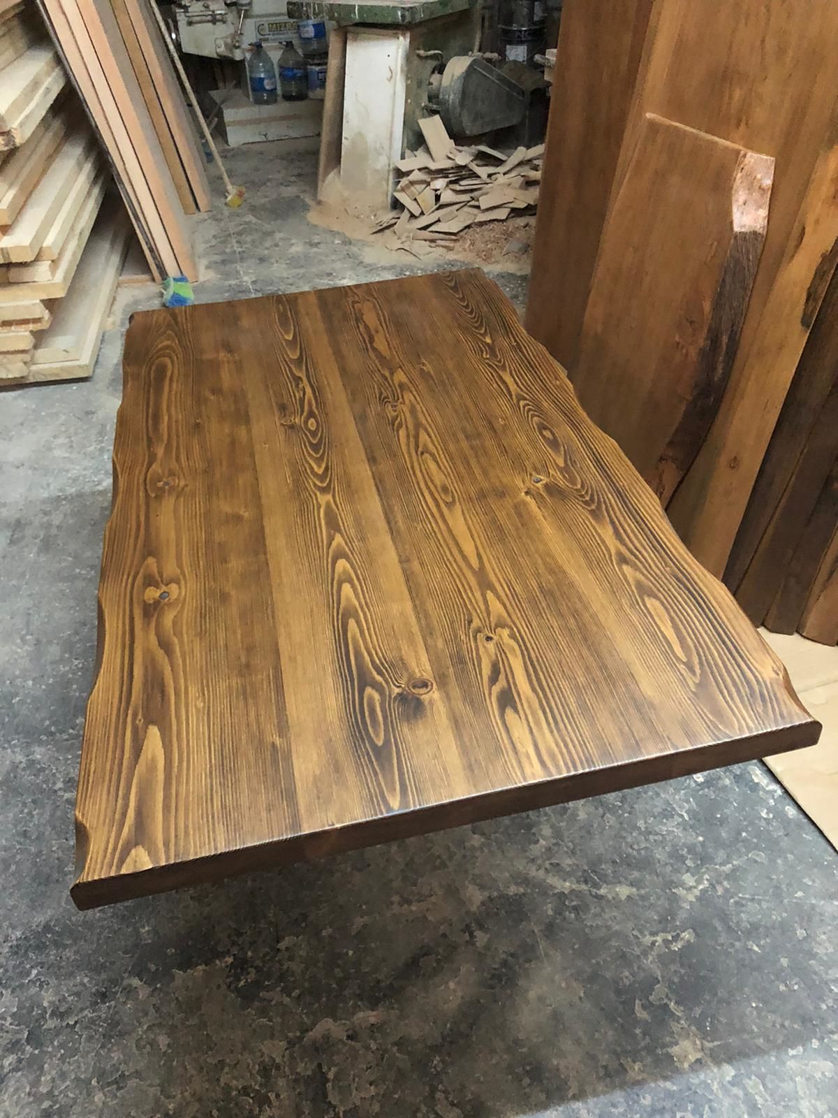 ÖZEL LİNK 60X100.CM ÜST TABLA GÖKNAR AĞACI CEVİZ RENGİ FOTO TEMSİLİDİR