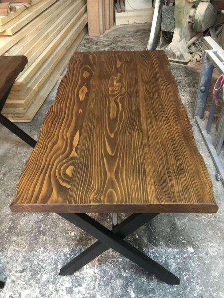 Dikdörtgen Küçük Kütük Masa 60x130