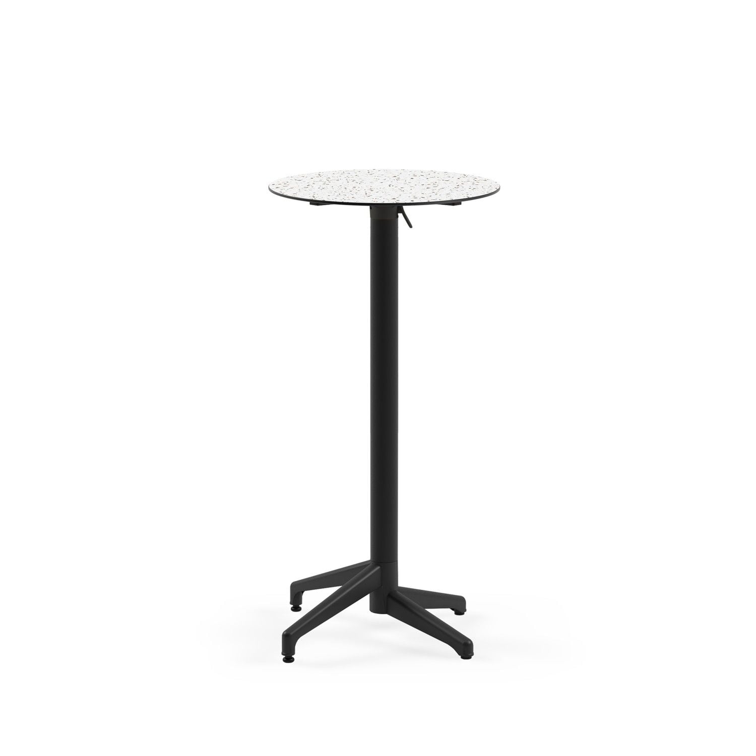 Compact Terrazzo Mermer Desenli Katlanır Bar Masası – Paslanmaz, Şık ve Dayanıklı 60.cm