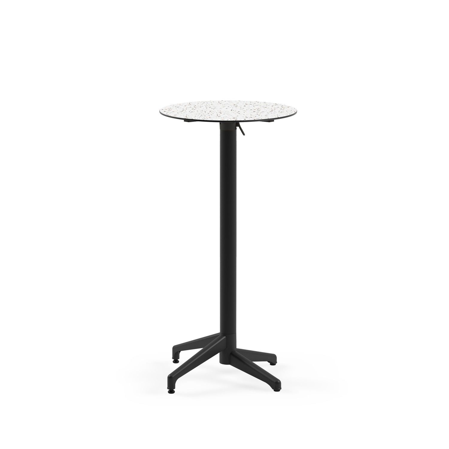 Terrazzo Compact Katlanabilir Bar Masası – Paslanmaz 60 cm