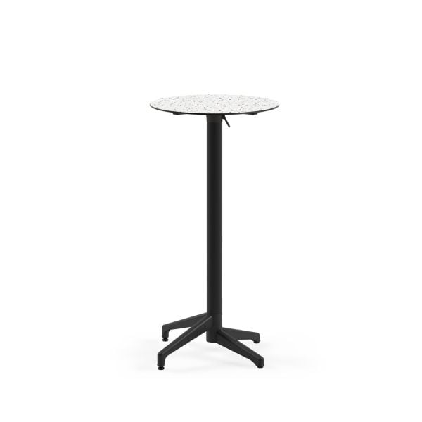 Terrazzo Compact Katlanabilir Bar Masası – Paslanmaz 60 cm