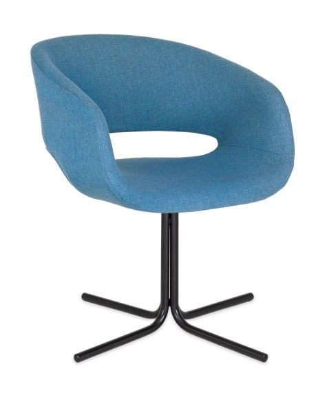 Elegant Mavi Ofis Bekleme Sandalyesi – Ergonomik, Şık ve Dayanıklı Papatya Ayaklı Model