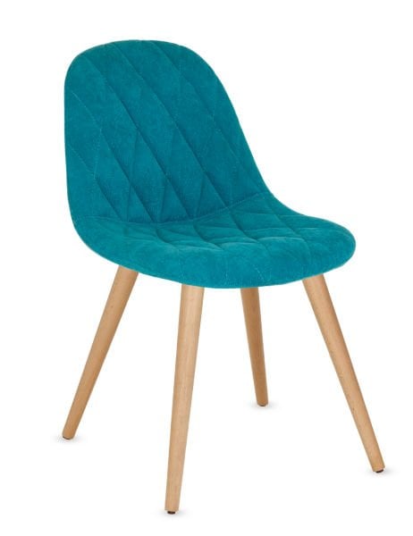 Teen Mavi Ahşap Ayak Mutfak Sandalyesi - Ergonomik ve Şık Tasarım, Yemek Odası, Salon, Cafe, Restoran ve Otel Kullanımına Uygun Sandalye