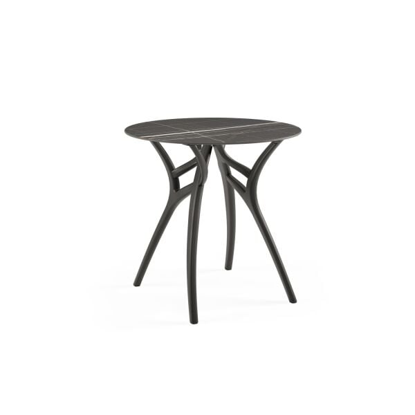 2 Kişilik Siyah Restoran Bahçe Masa Sandalye Takımı 77 cm