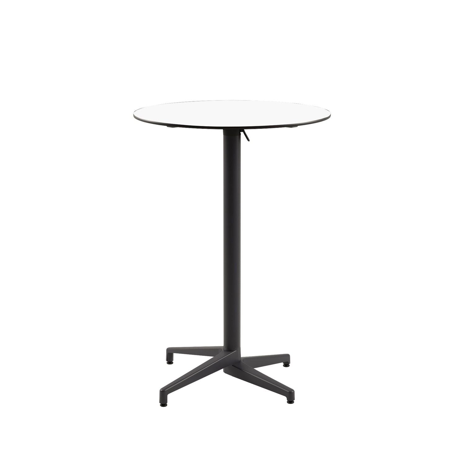Compact Paslanmaz Katlanır Bistro Kokteyl Restaurant Bahçe Bar Masası – Beyaz Laminat, Dış Mekan ve İç Mekan Kullanımı İçin Dayanıklı