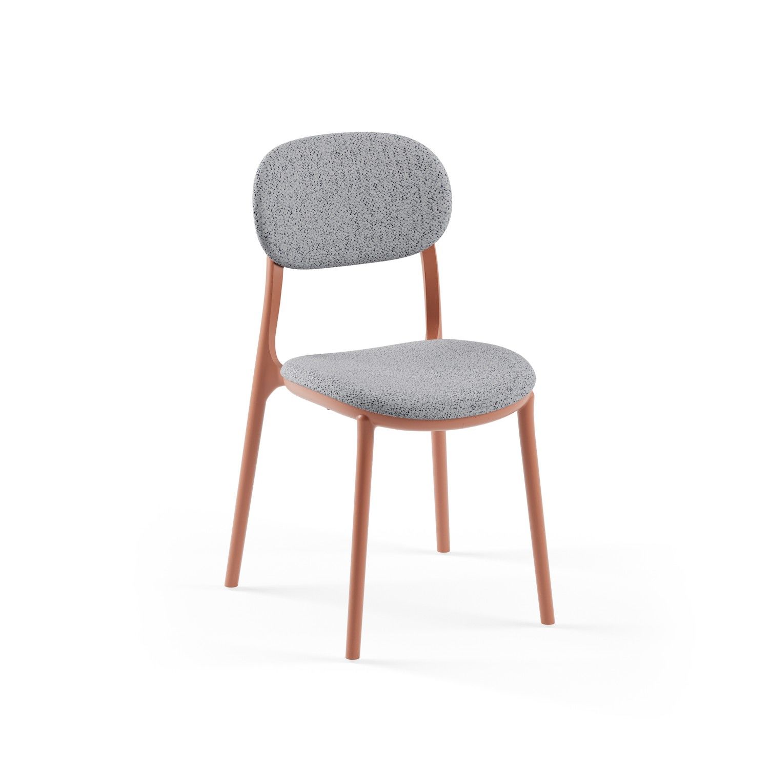 Terrakota Gövde Kumaş Cafe Sandalyesi Modern